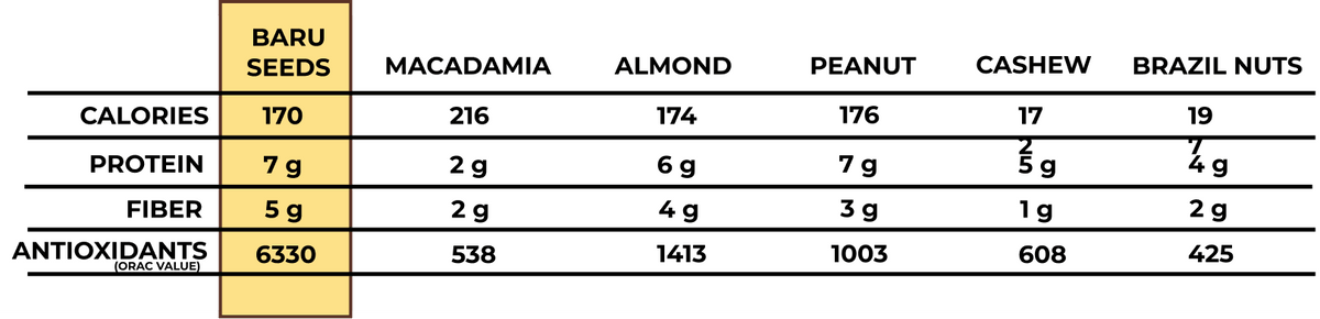 Baru Nut 227 g / 8 Oz bag - Gralts by Greatest Alternatives LLC